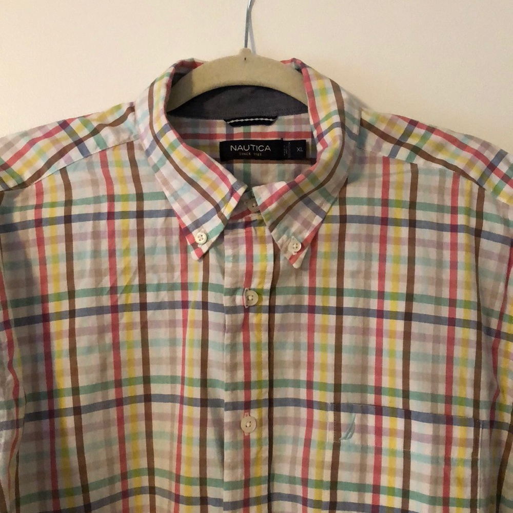 Nautica - Mans Multi Colored Button Down Shirt